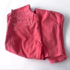 Hot pink Hudson skinny jeans